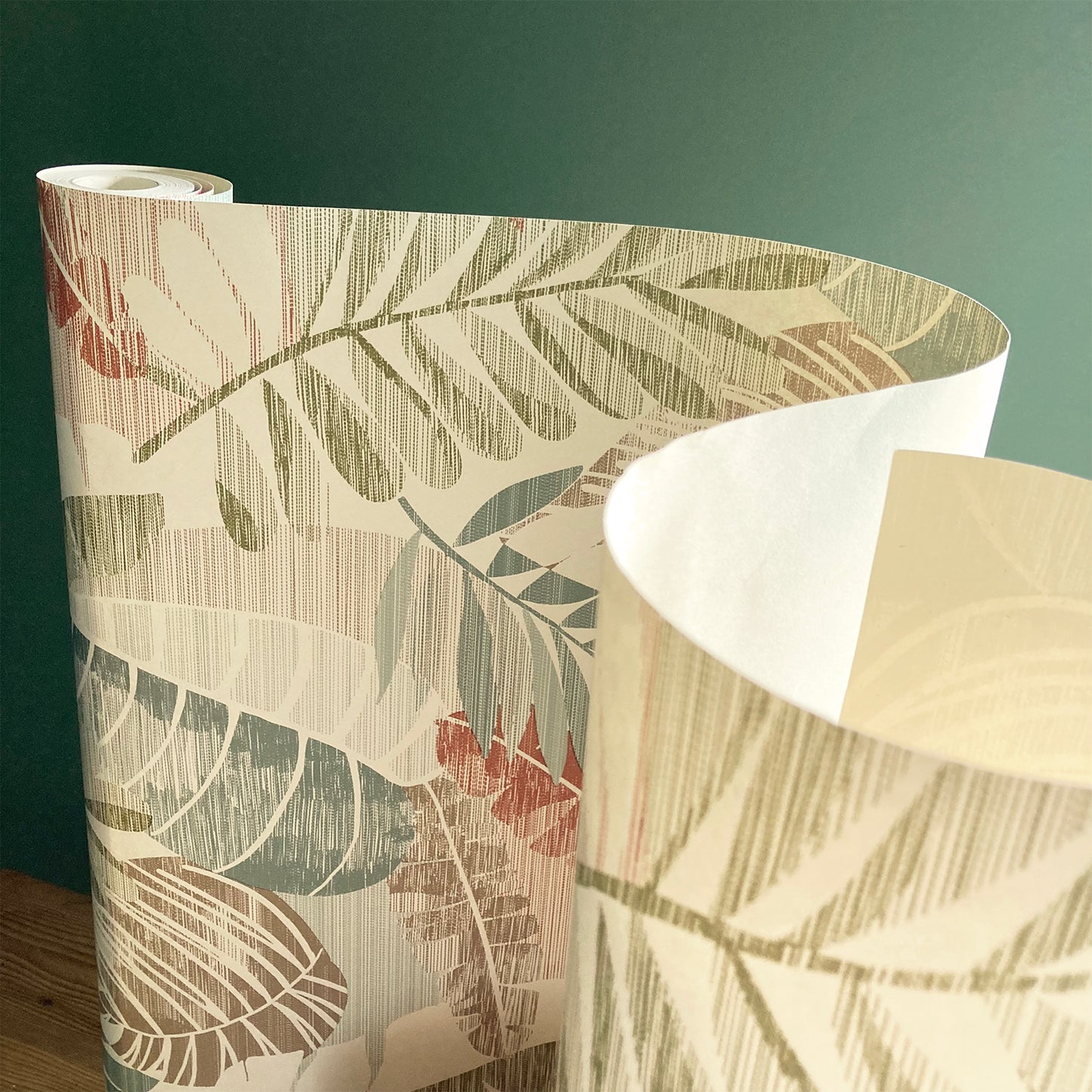 Sarika Leaf Cream/Gold Wallpaper by Belgravia