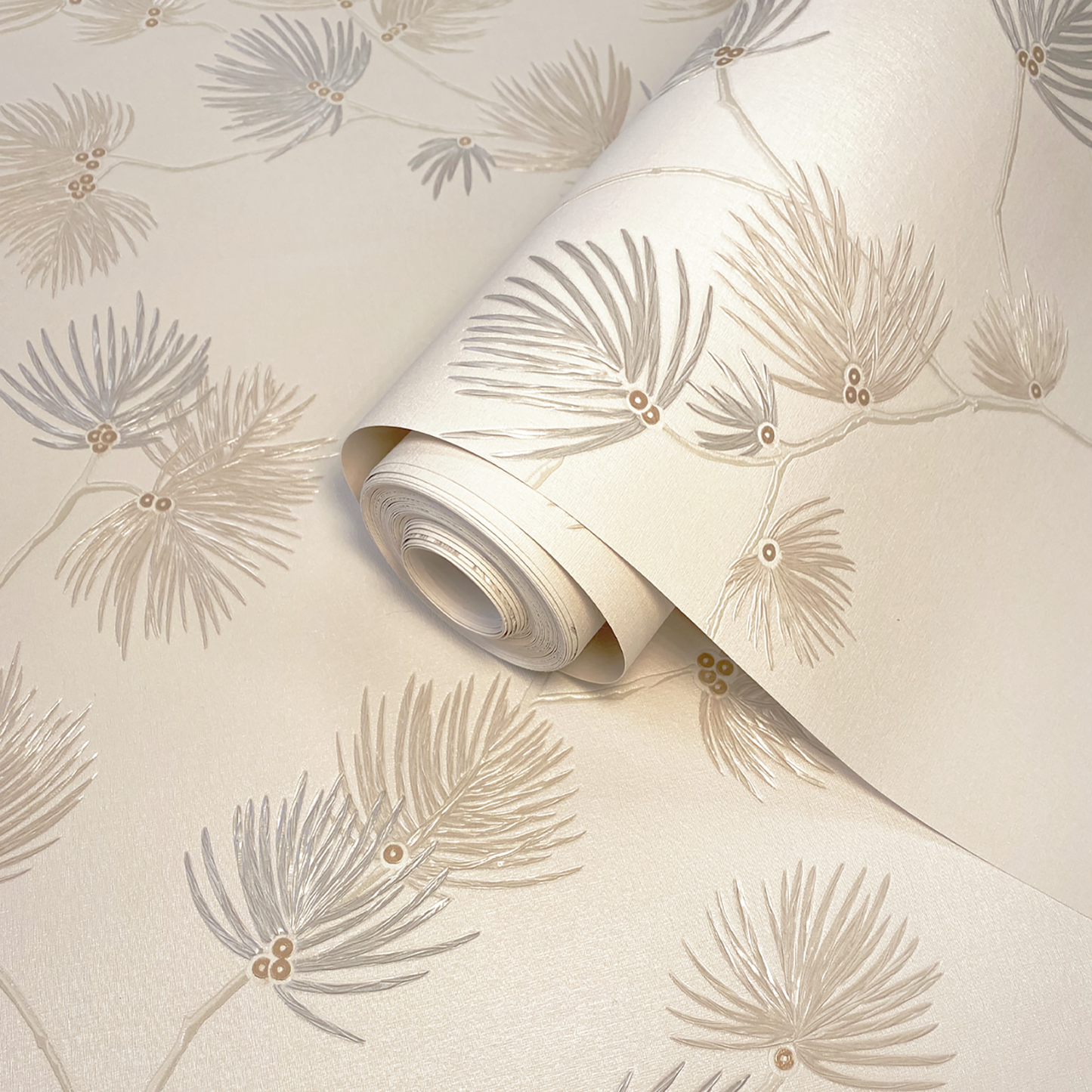 Valentino Sequin Pine Texture Cream Luxury Italian Heavyweight by Belgravia Décor