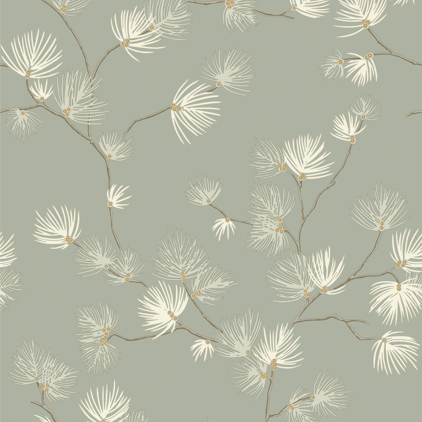 Valentino Sequin Pine Texture Sage Luxury Italian Heavyweight by Belgravia Décor