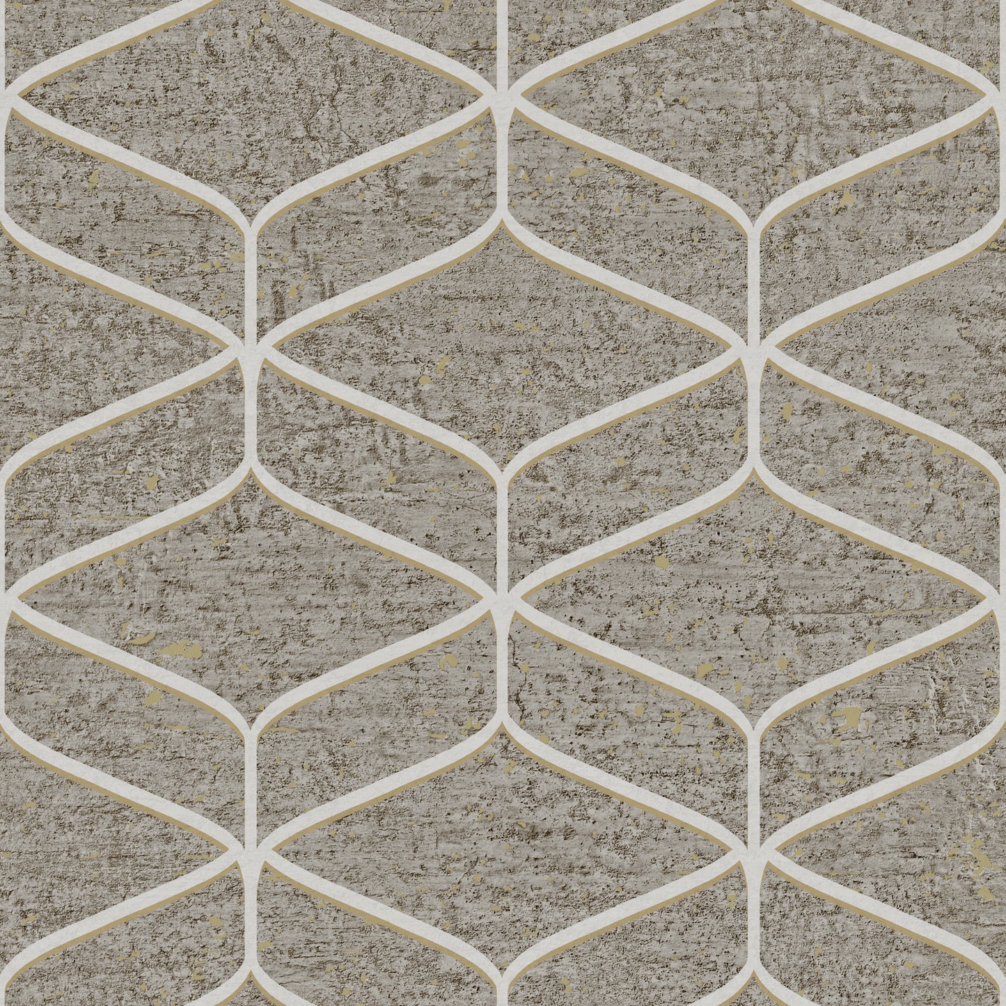 Linear Concrete Brown Wallpaper by Belgravia Décor