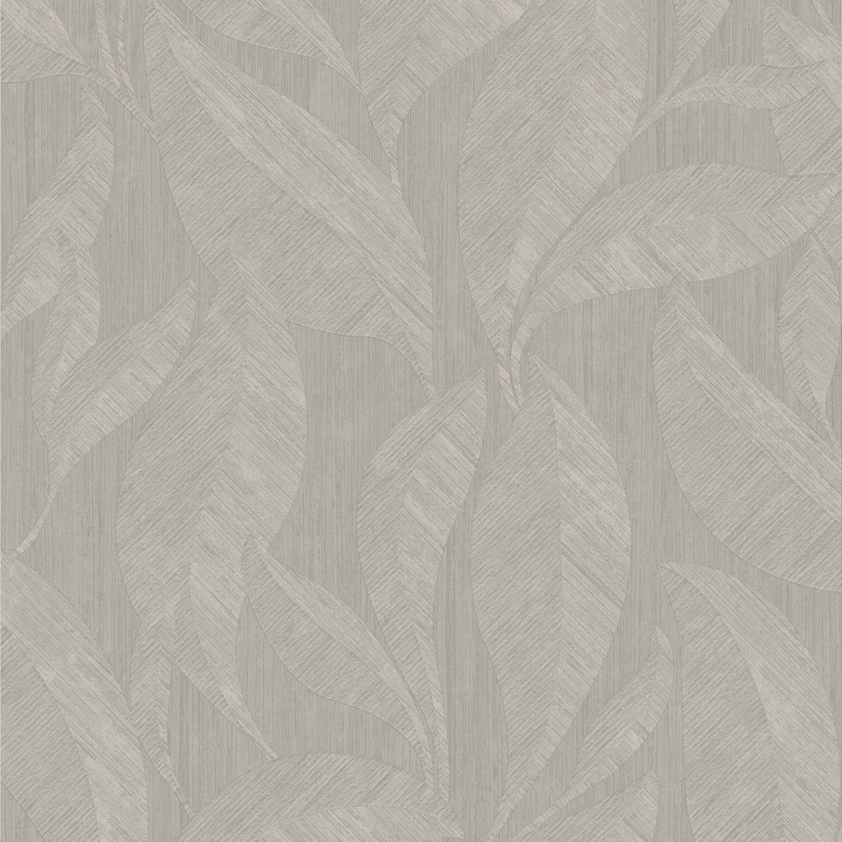 Langdale Leaf Light Beige Textured Wallpaper by Belgravia Décor