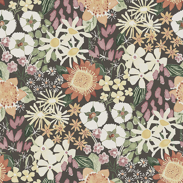 Karina Berry Wildflower Garden Wallpaper by A Street Prints