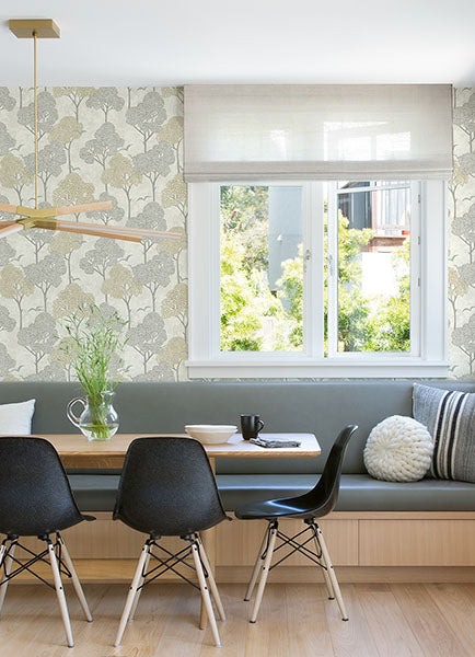 Lykke Natural Textured Tree Wallpaper by A Street Prints