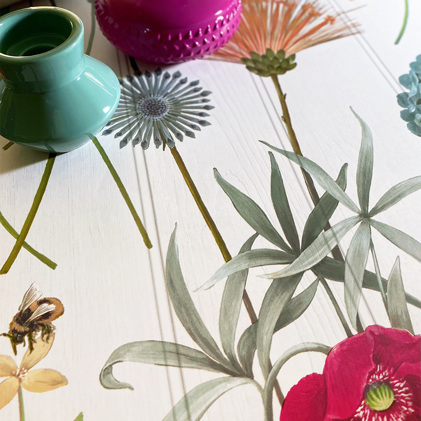 Botanist Floral White Wallpaper by Belgravia Décor