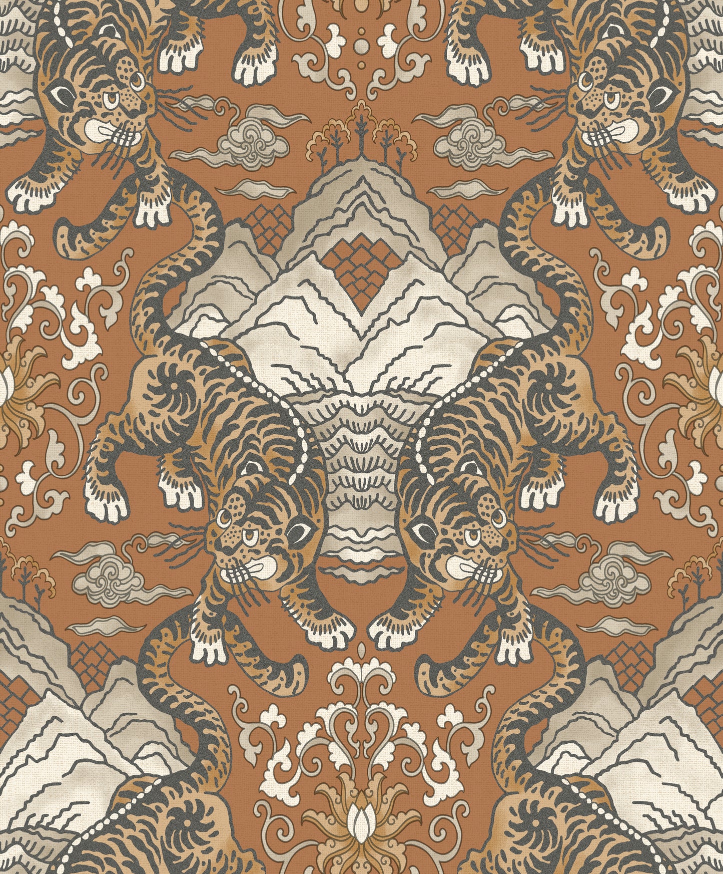 Tora Burnt Orange by Holden Decor