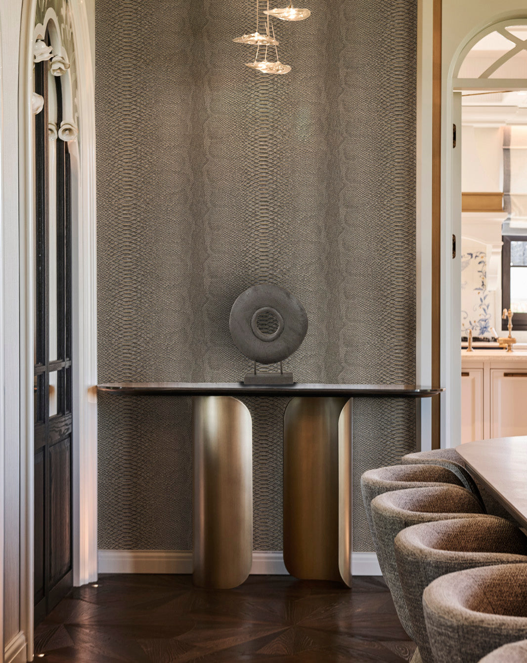Animal Skin Charcoal Wallpaper by Belgravia Décor