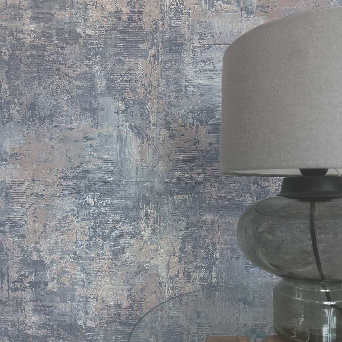 Plaster Blue Luxury Italian wallpaper by Belgravia Décor