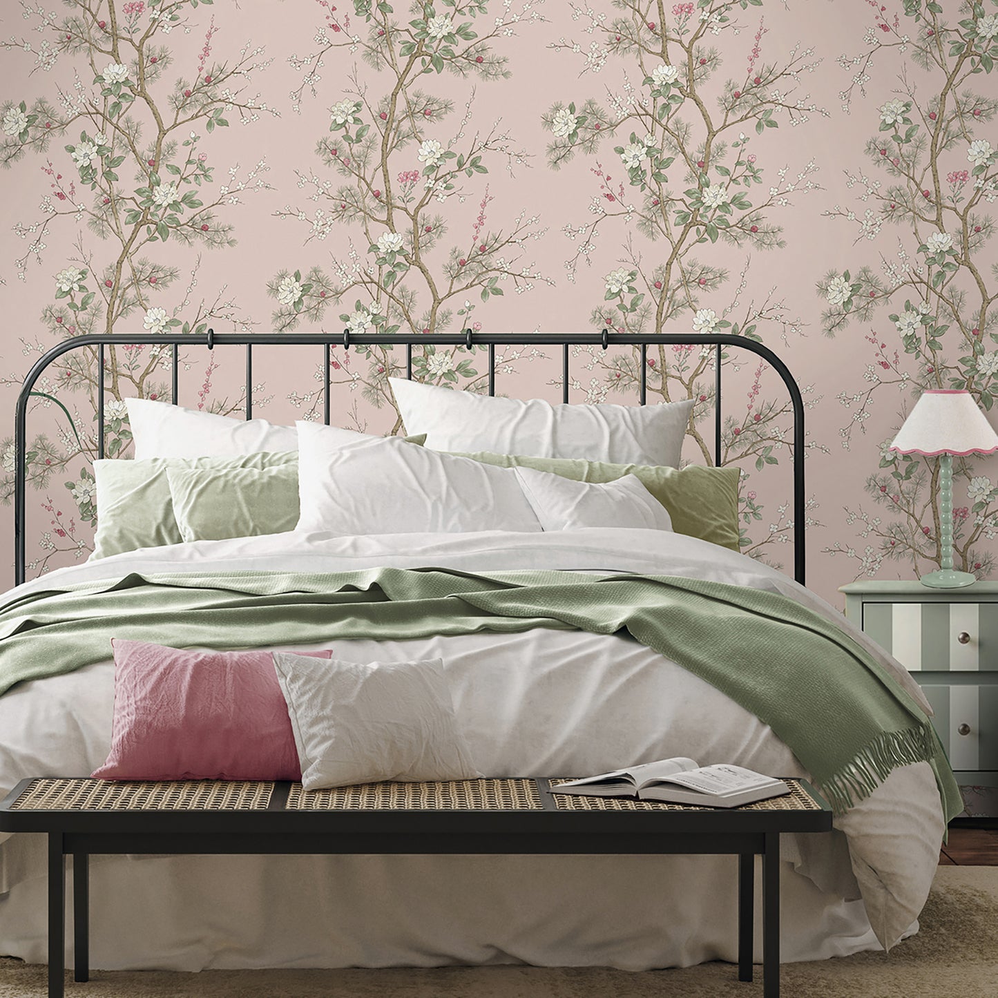 Bridget Floral Blush wallpaper collection by Belgravia Décor
