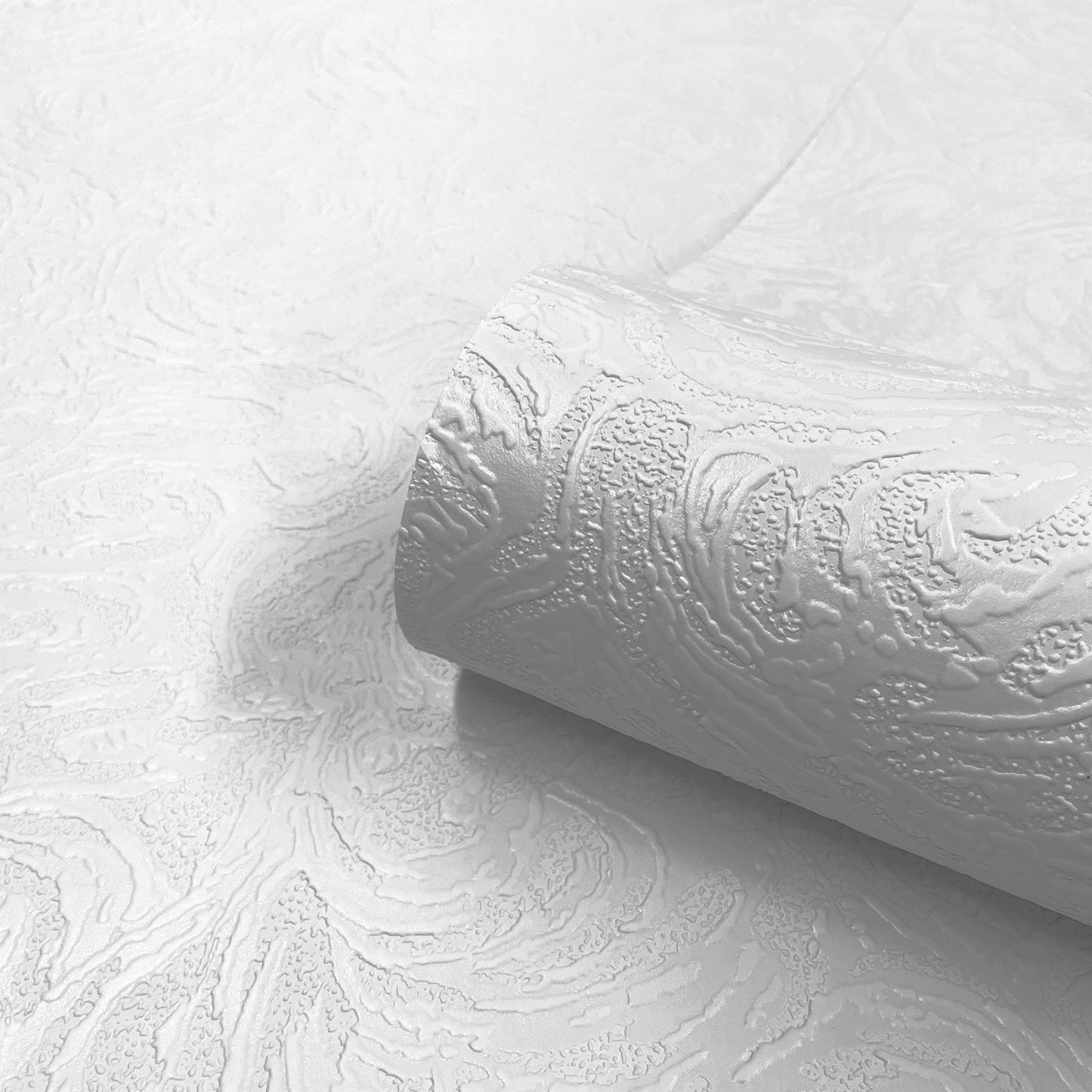 Blown White Richmond Swirl Wallpaper by Belgravia Decor