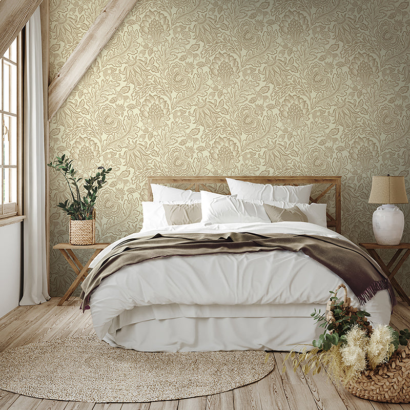 Fernhurst Beige Wallpaper by Belgravia