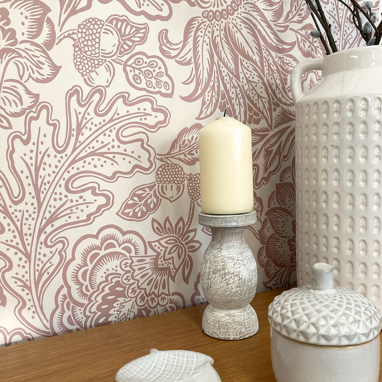 Fernhurst Pink Wallpaper by Belgravia