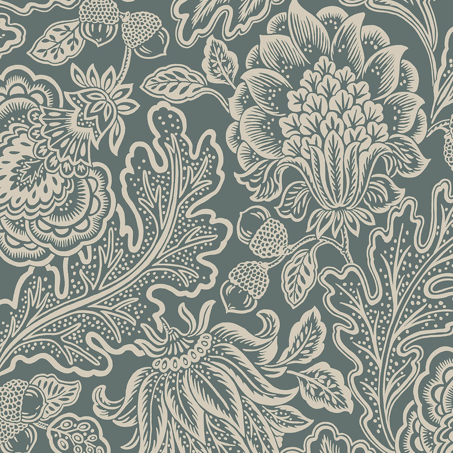 Fernhurst Green Wallpaper by Belgravia