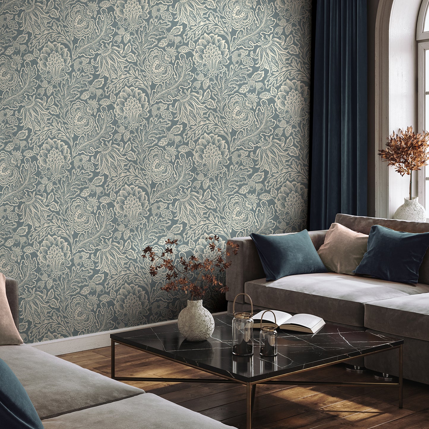 Fernhurst Green Wallpaper by Belgravia