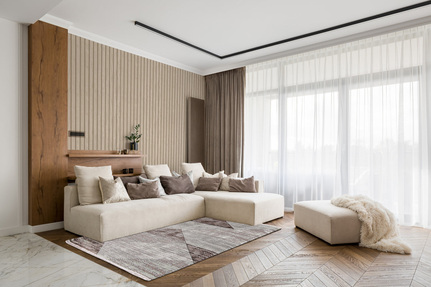 Panacea Beige Wood Collection by Belgravia Décor
