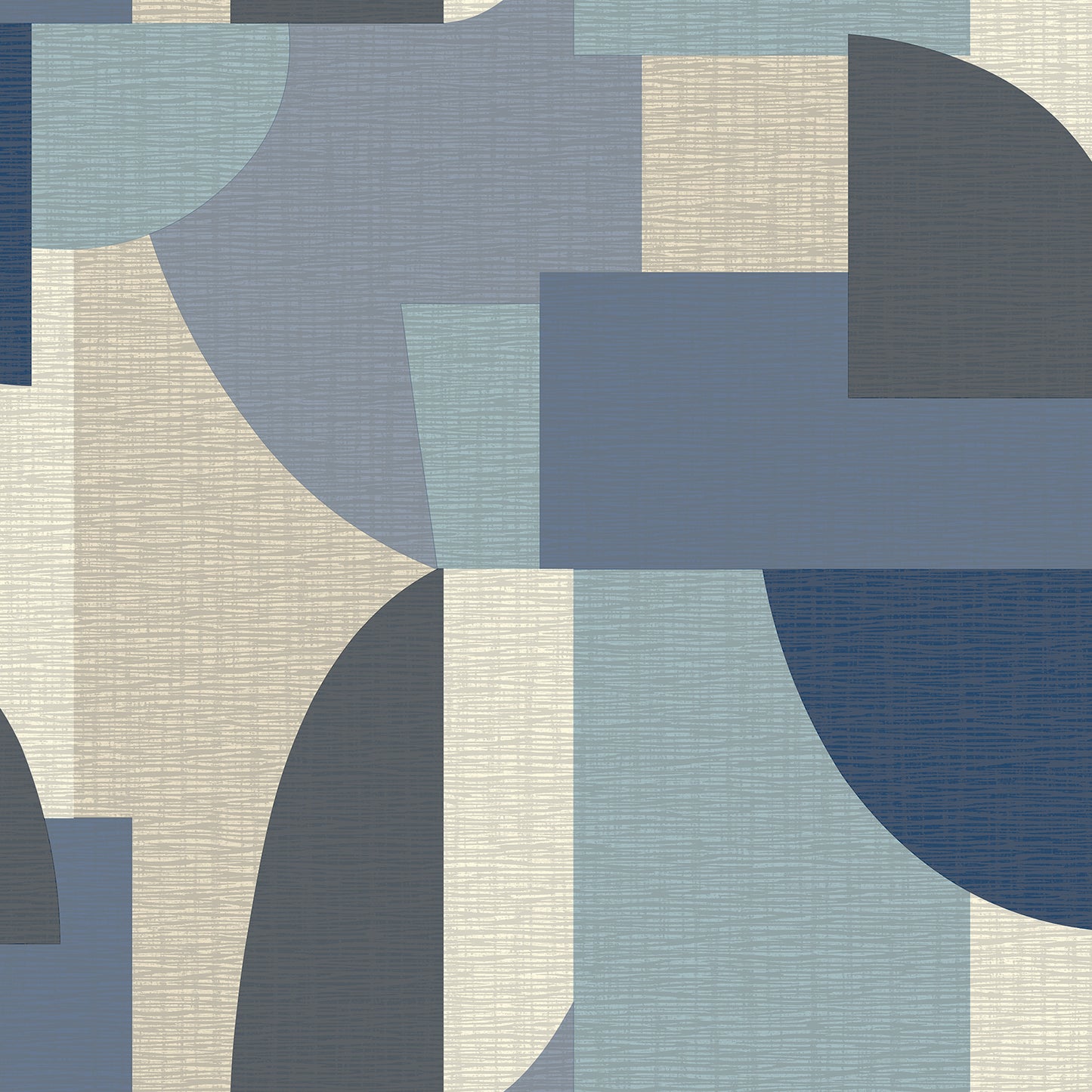 Ceruti Geometric Blue Wallpaper by Belgravia Decor