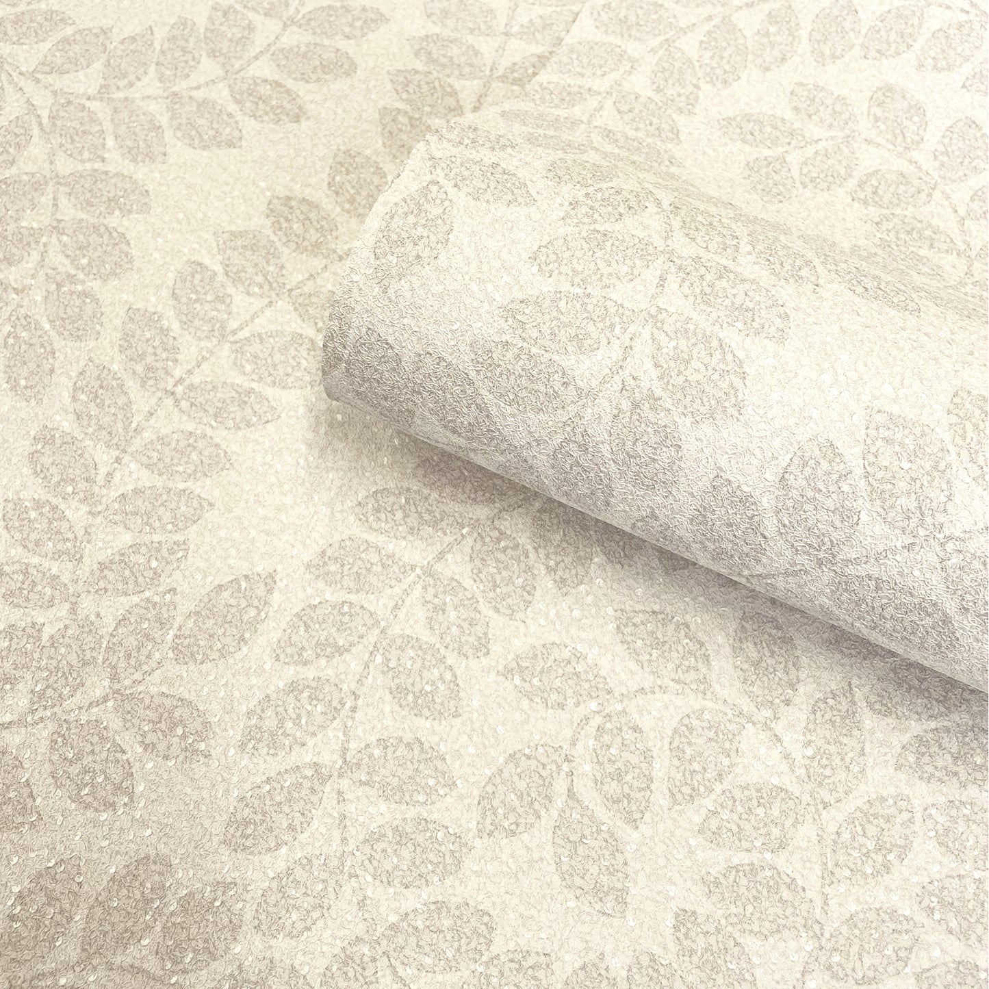 Valentino Leaf Print Cream Luxury Heavyweight vinyl by Belgravia Decor