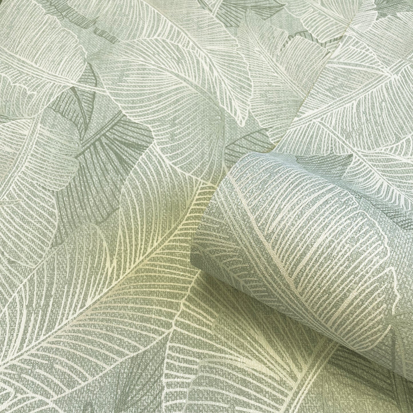 Anaya Leaf Green Wallpaper by Belgravia Decor