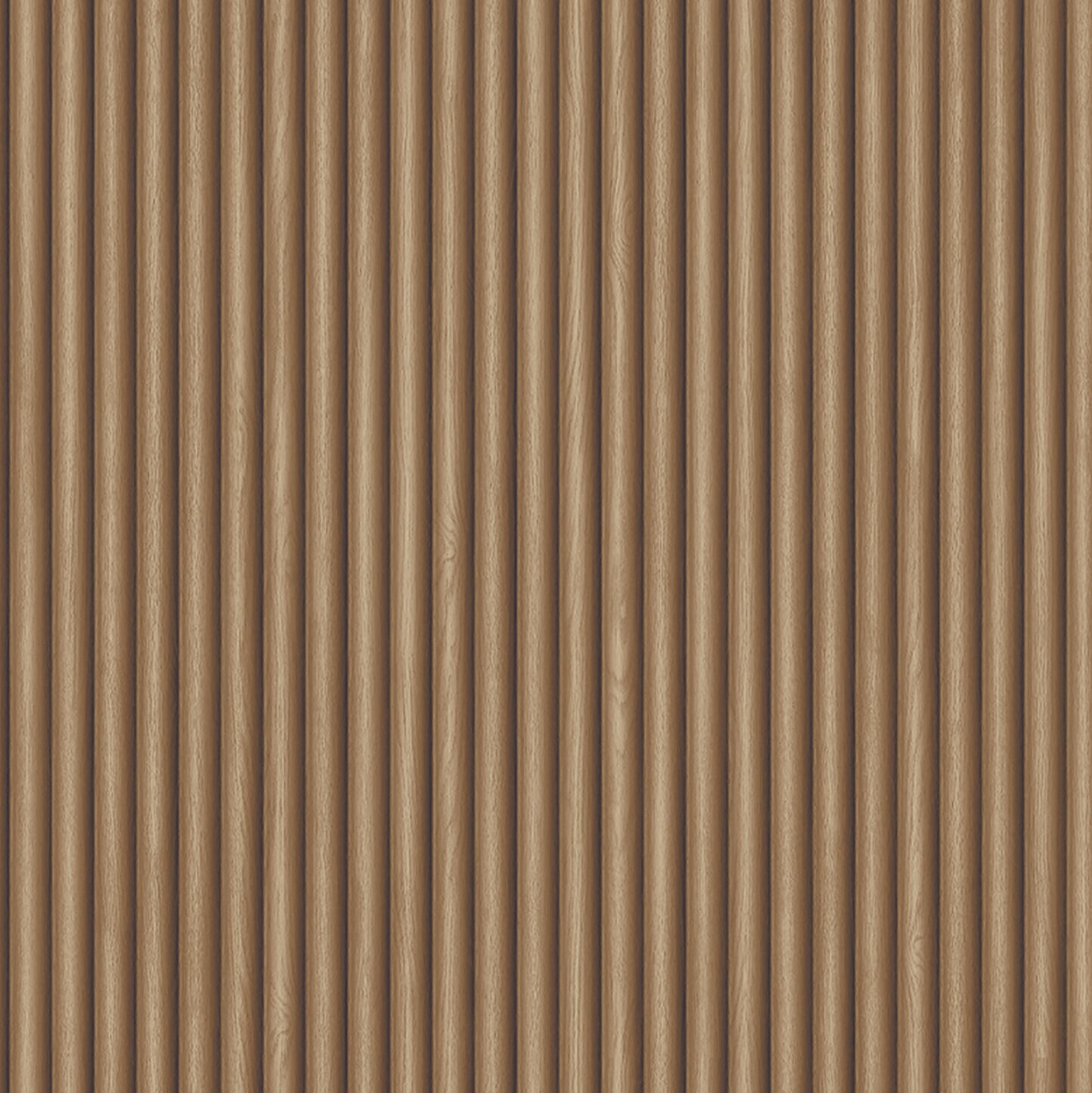 Misaki Ribbed Wood Dark Walnut Wallpaper by Belgravia Décor