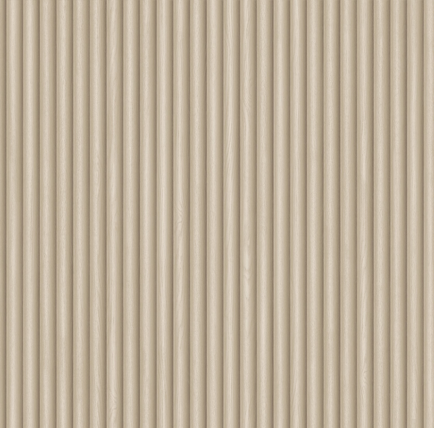 Misaki Ribbed Wood Cream Wallpaper by Belgravia Décor