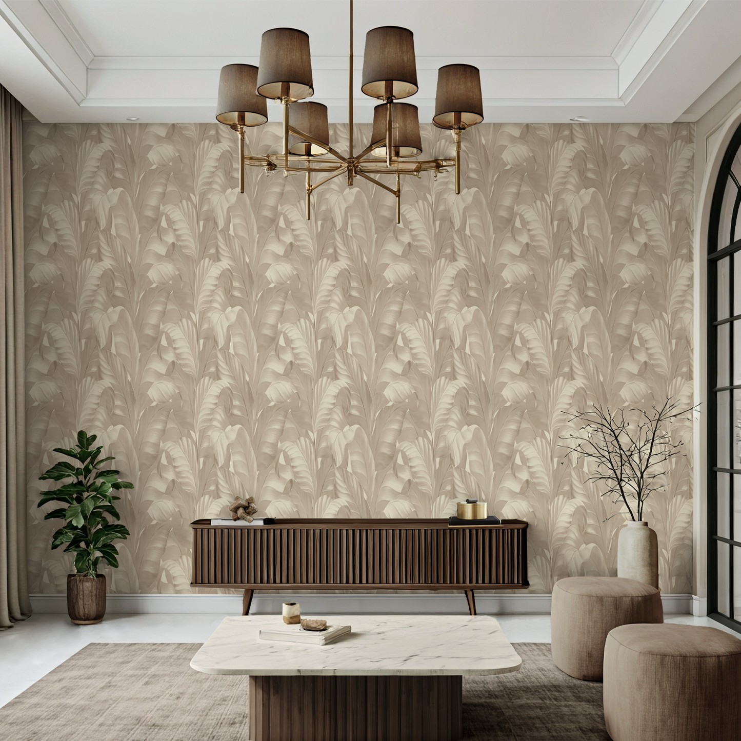 Sumatra Beige Wallpaper by Belgravia Décor