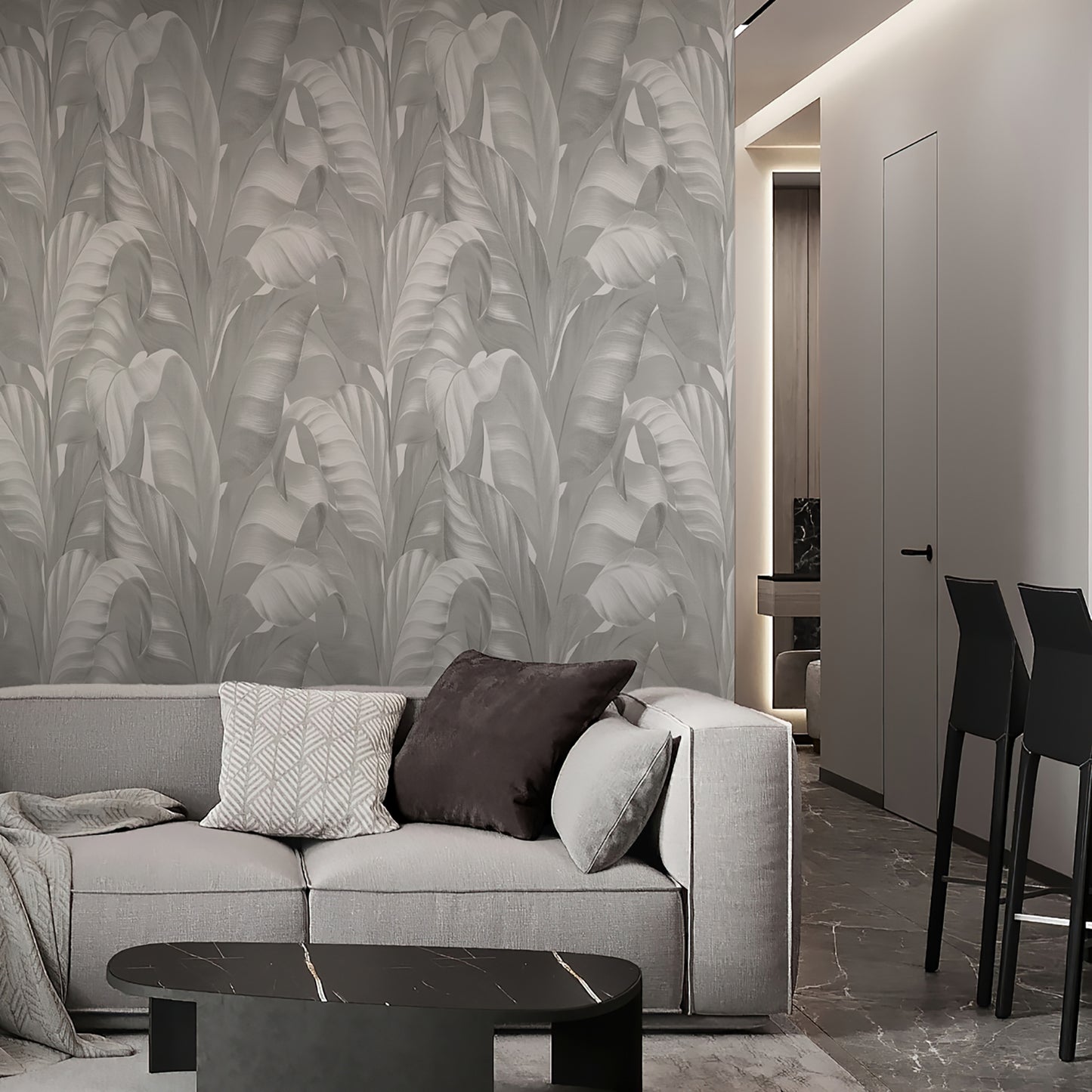 Sumatra Grey Wallpaper by Belgravia Décor