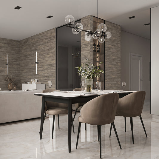Oakah Mocha Luxury wallpaper by Belgravia Décor