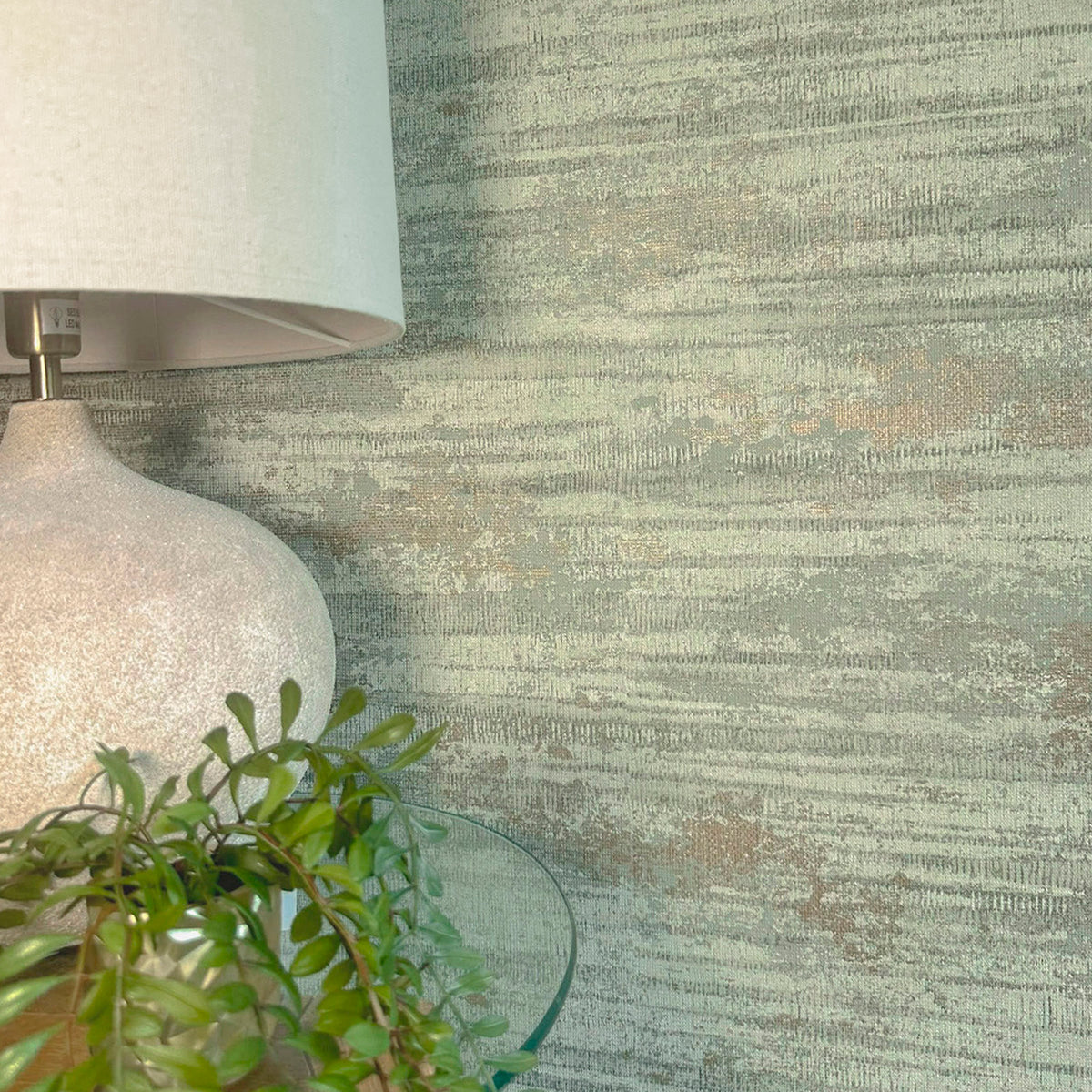 Caspian Sage Heavyweight Vinyl Wallpaper by Belgravia Décor