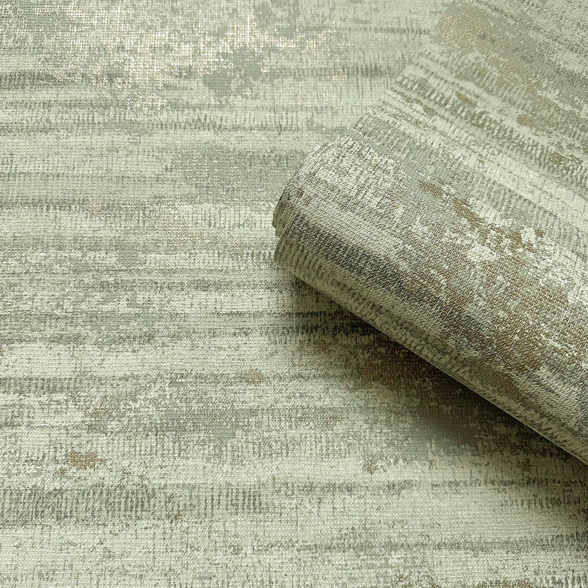 Caspian Sage Heavyweight Vinyl Wallpaper by Belgravia Décor