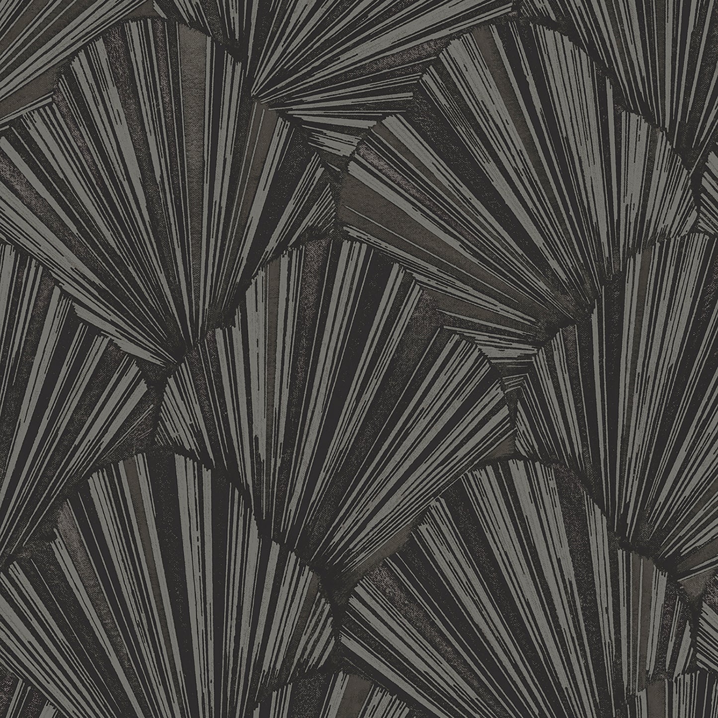 Allegra Black Feature Italian Heavyweight Wallpaper by Belgravia Décor
