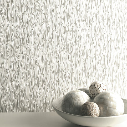 Siena Texture Heavyweight Vinyl White by Holden Decor