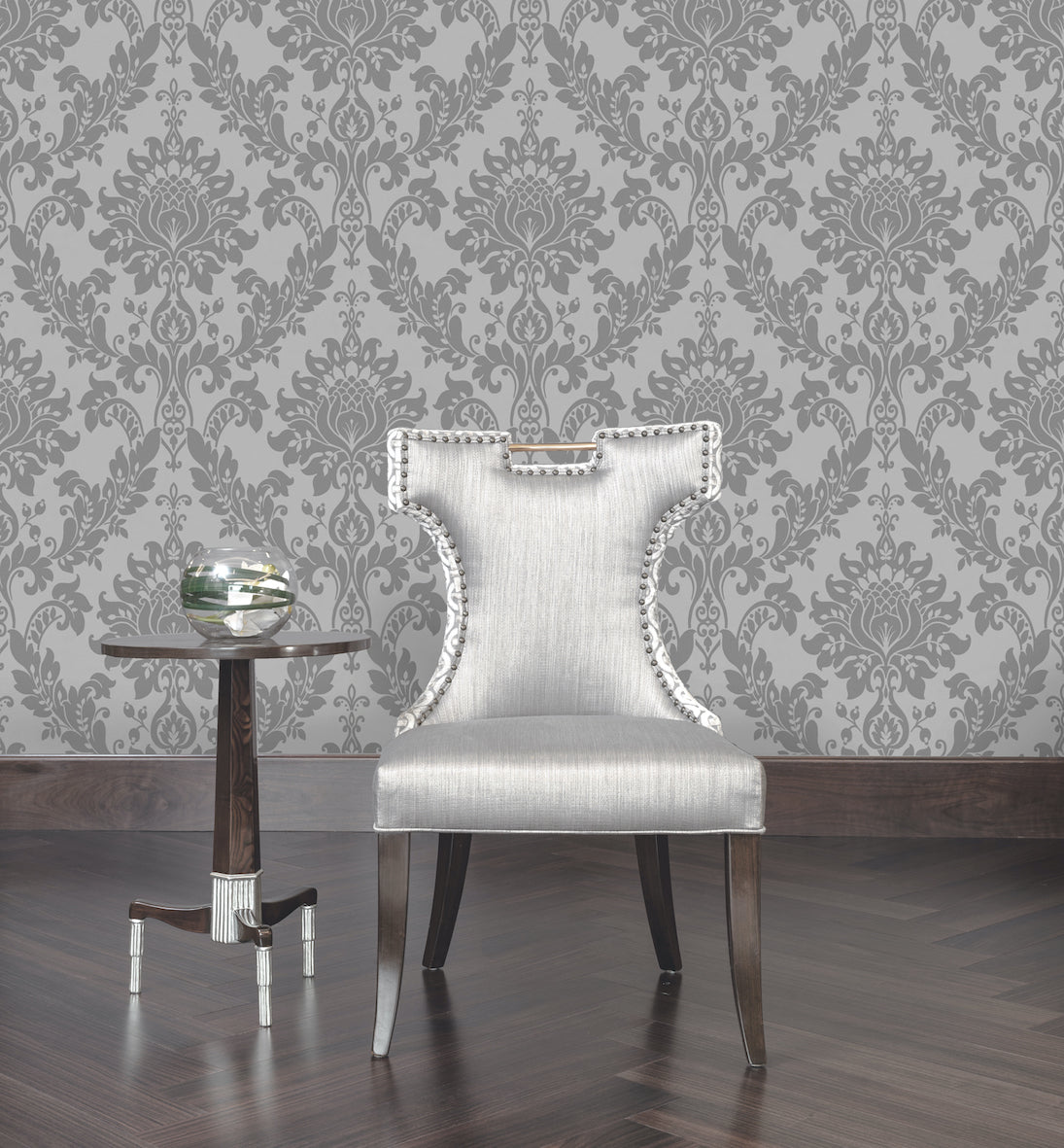Clara Heavyweight Vinyl Charcoal Glitter by Holden Decor