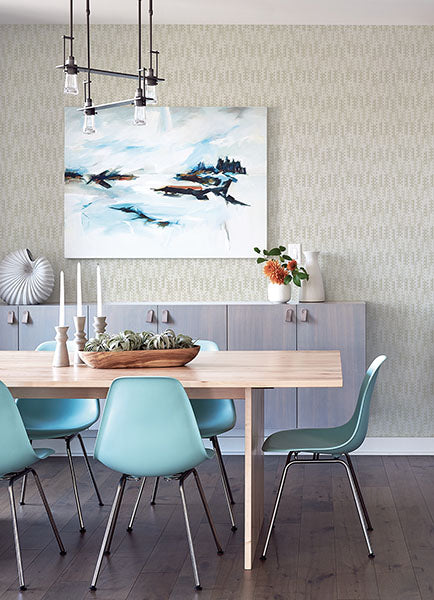 Erik Light Beige Building Blocks Wallpaper by A Street Prints