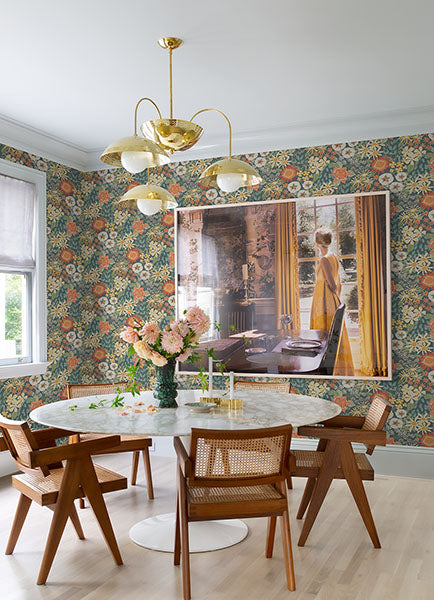 Karina Green Wildflower Garden Wallpaper by A Street Prints