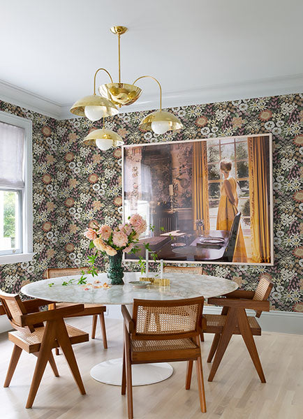 Karina Berry Wildflower Garden Wallpaper by A Street Prints