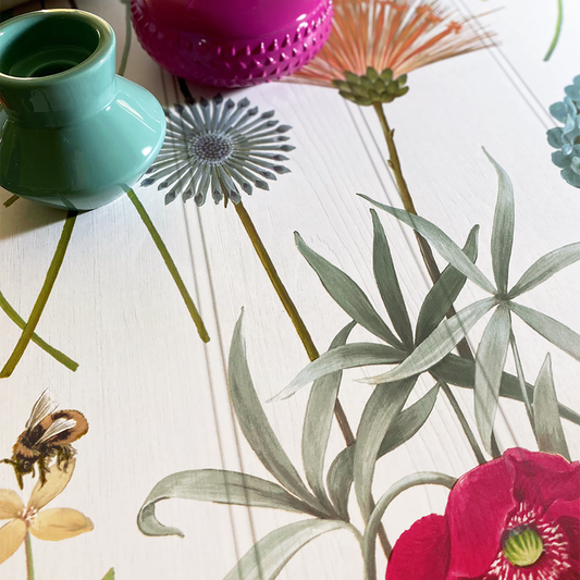 Botanist Floral White Wallpaper by Belgravia Décor