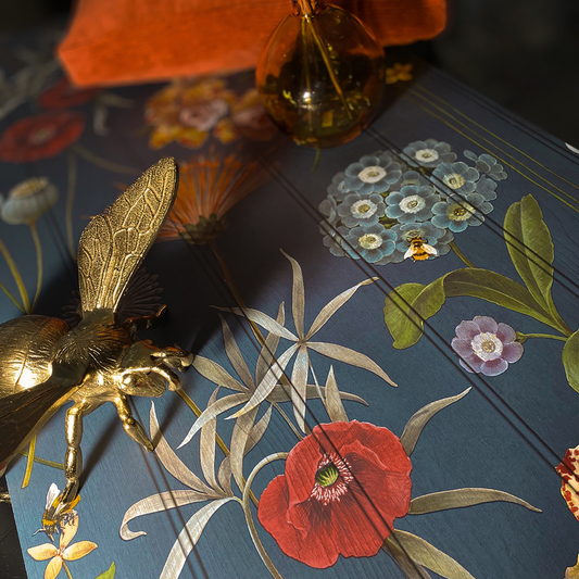 Botanist Floral Blue Wallpaper by Belgravia Décor