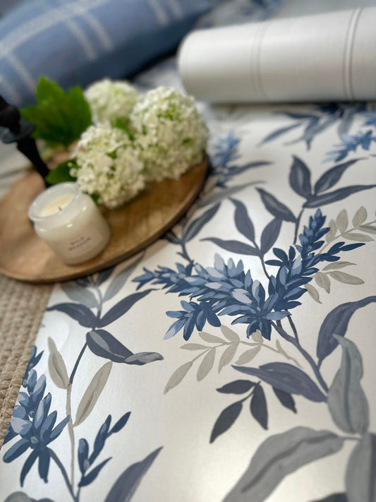 Olivia Floral Blue by Belgravia Décor