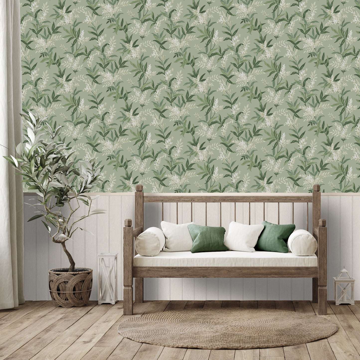 Olivia Floral Sage by Belgravia Décor