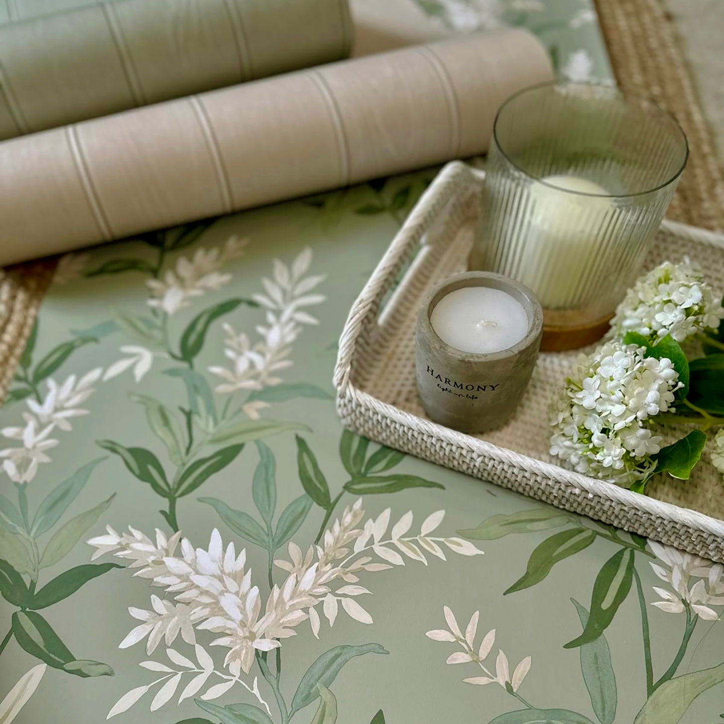 Olivia Floral Sage by Belgravia Décor