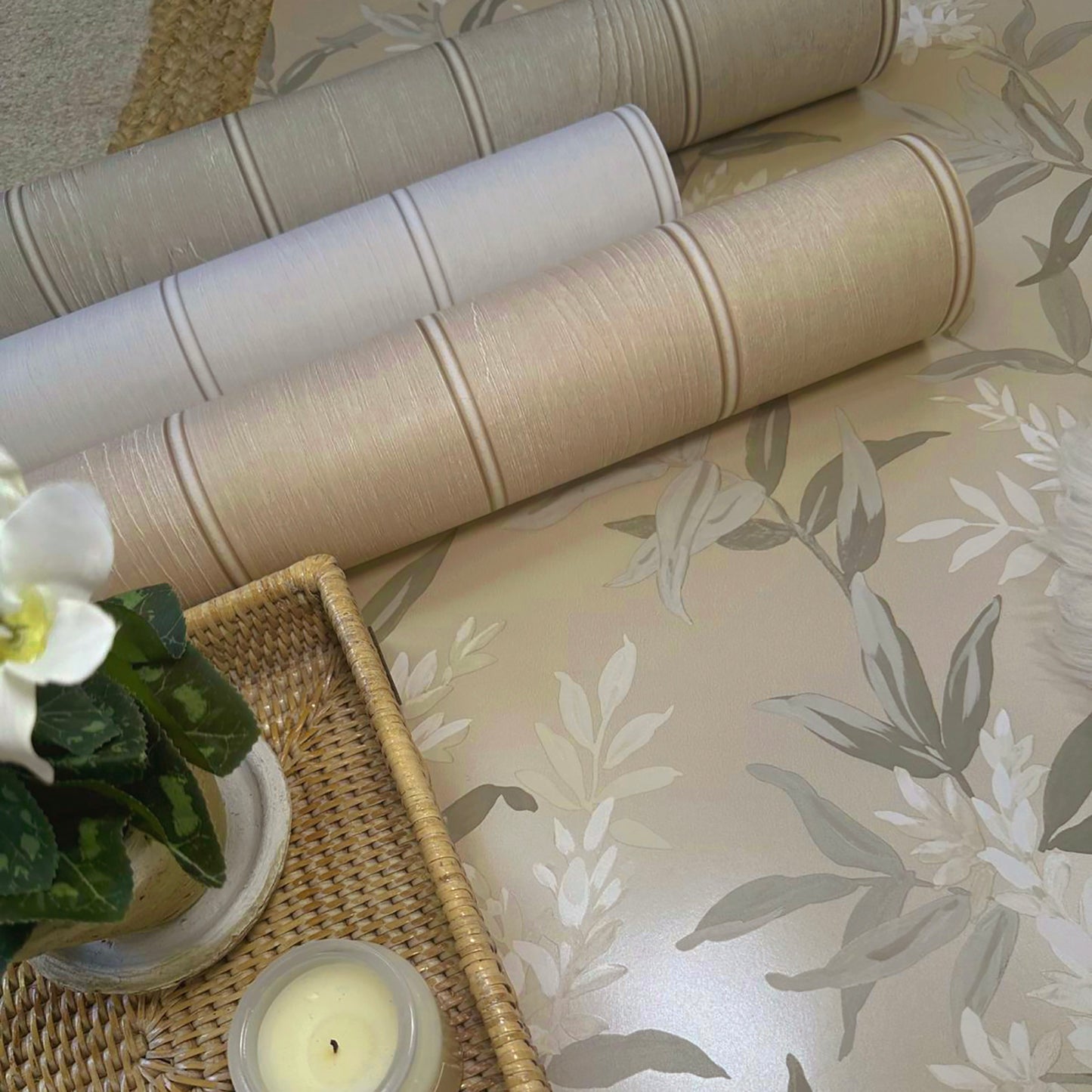 Olivia Floral Beige by Belgravia Décor