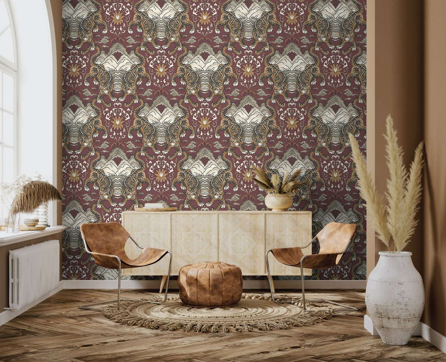 Tora Maroon by Holden Decor