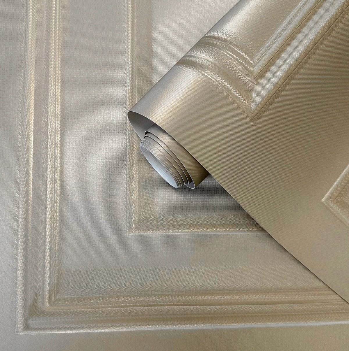 Amara Panel Mocha Textured Wallpaper by Belgravia Décor