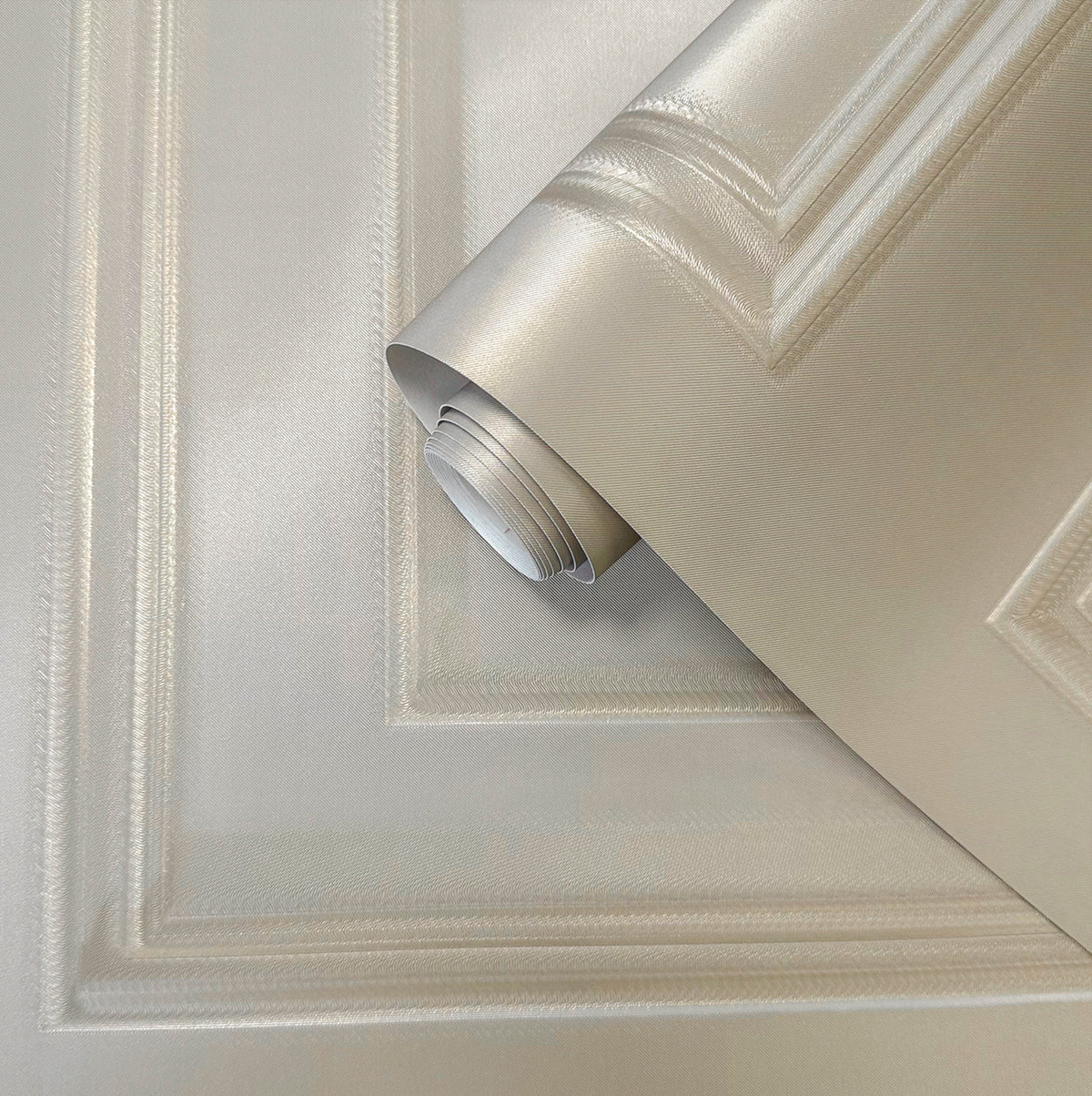 Amara Panel Beige Textured Wallpaper by Belgravia Décor