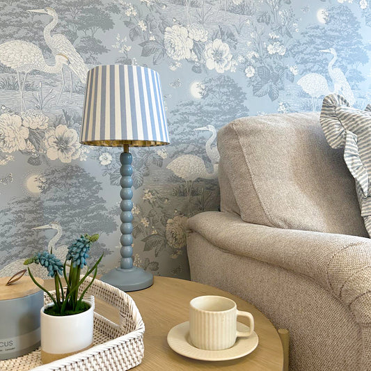 Izumi Stork Blue wallpaper collection by Belgravia Décor
