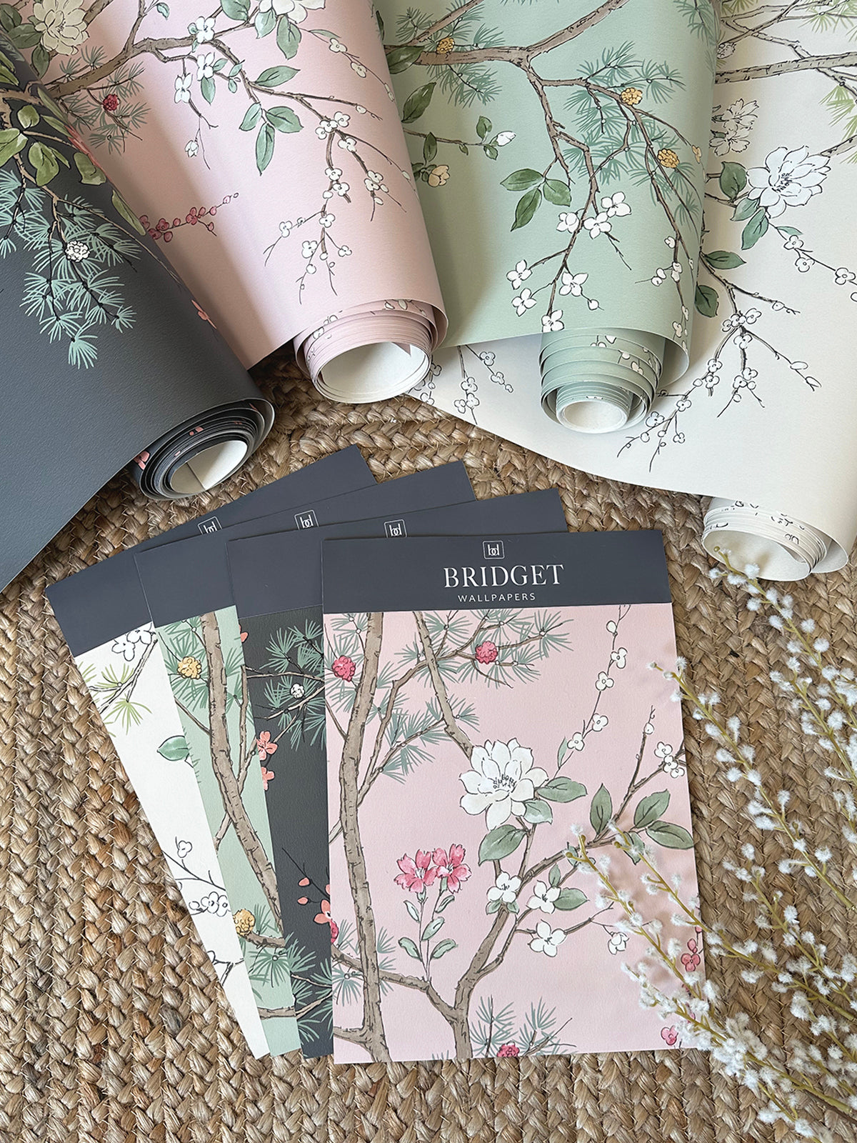 Bridget Floral Blush wallpaper collection by Belgravia Décor