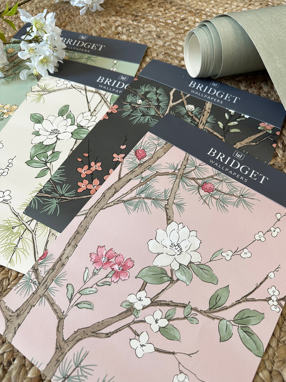 Bridget Floral Blush wallpaper collection by Belgravia Décor