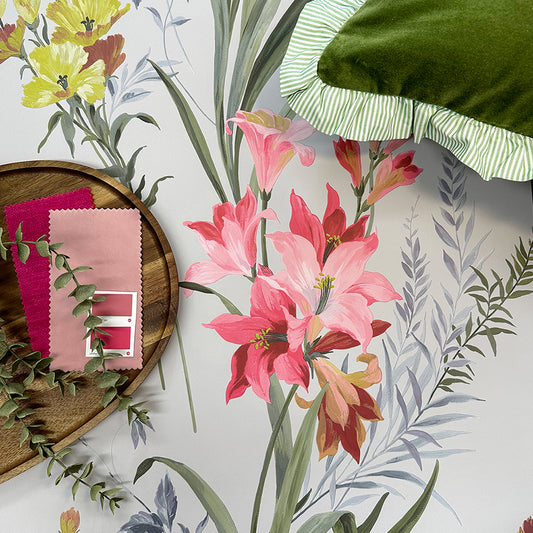 Thalia Red Wallpaper by Belgravia Décor