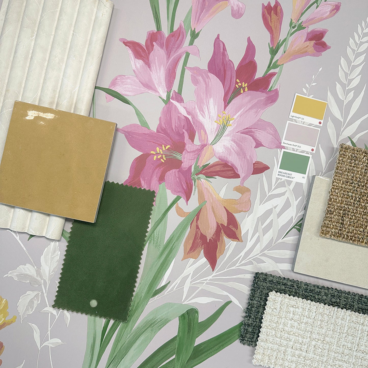 Thalia Pink Wallpaper by Belgravia Décor