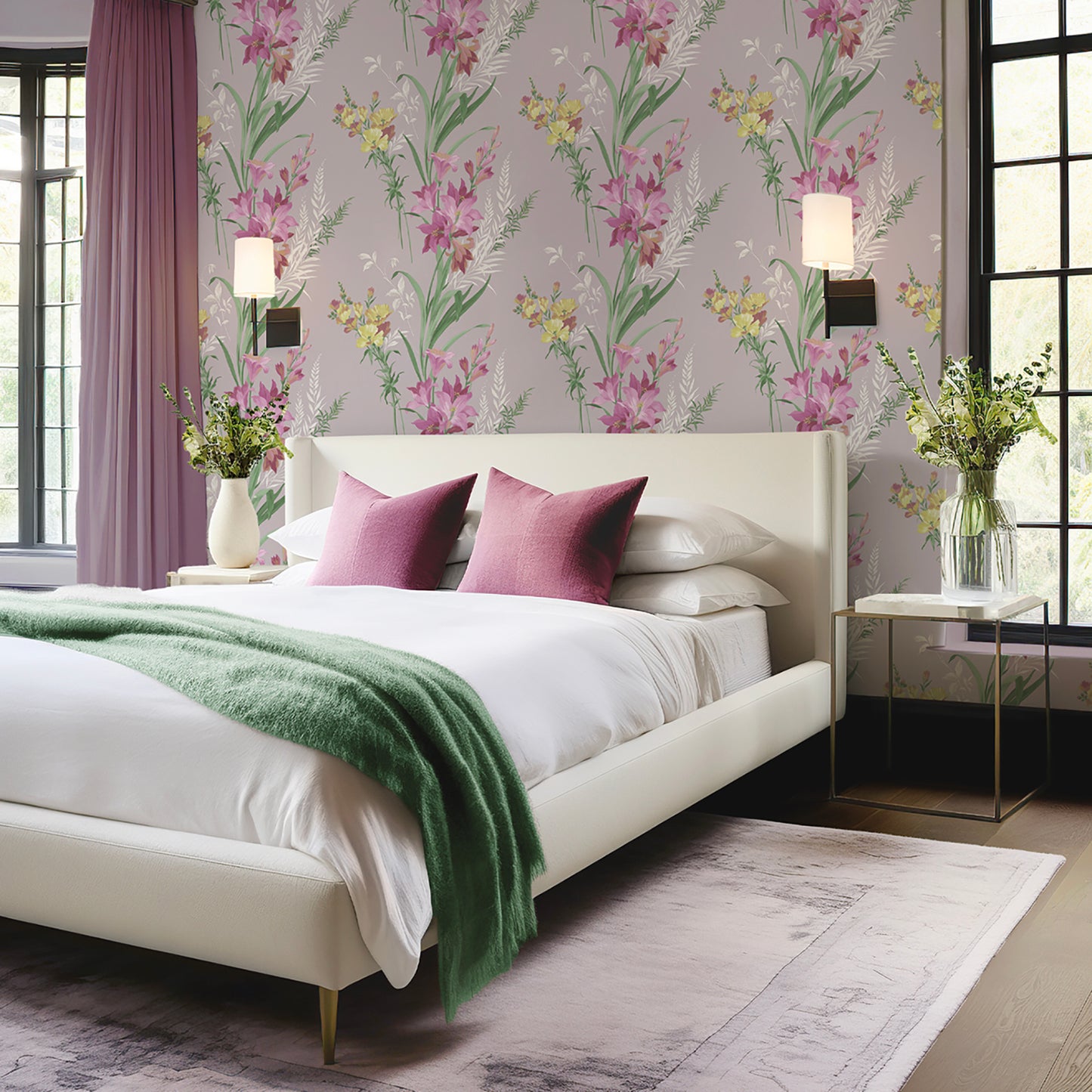 Thalia Pink Wallpaper by Belgravia Décor