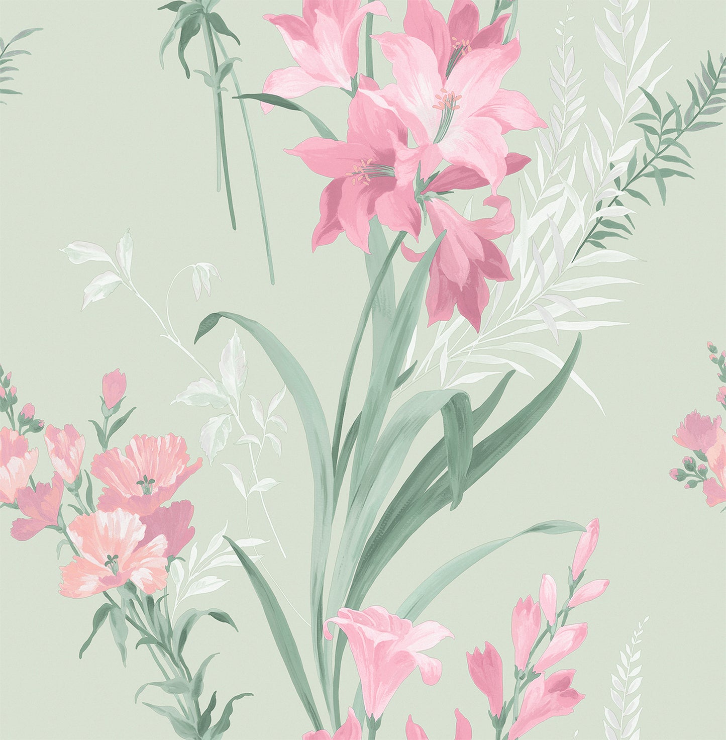 Thalia Sage Wallpaper by Belgravia Décor